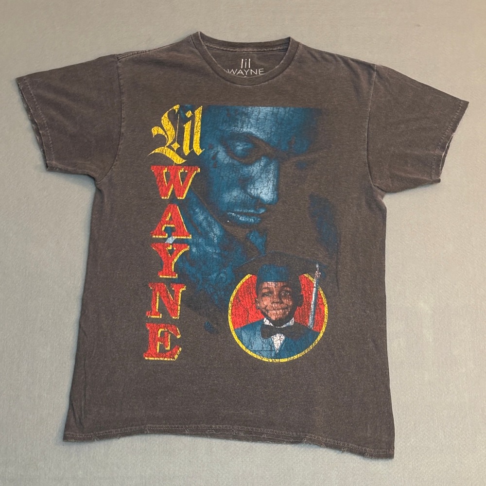Lil Wayne Tha Carter IV Graphic T-Shirt Mens Small Black Young Money Rap Tee